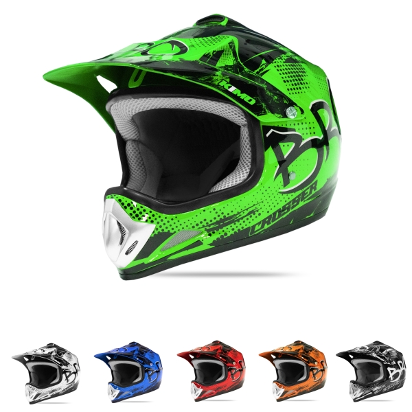 KIMO BRO Kinder Crosshelm Motocross Helm